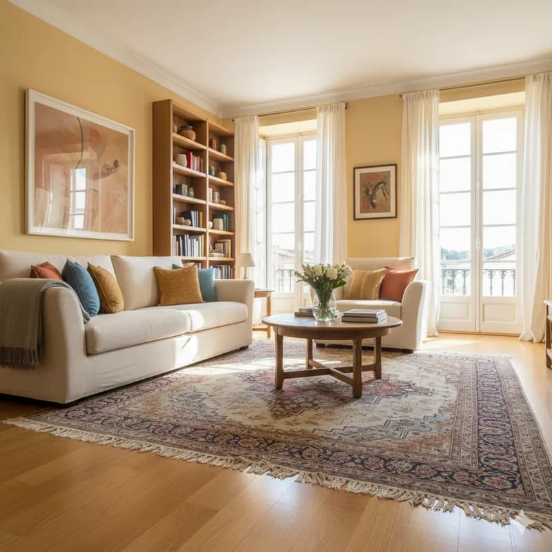 Sala limpa e organizada