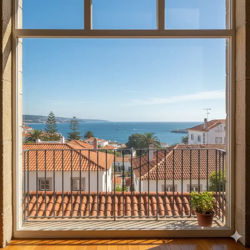 Janelas limpas com luz natural