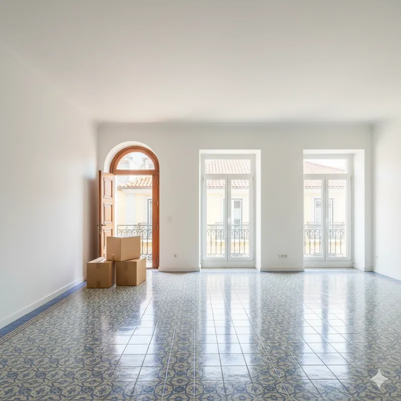 Casa organizada após limpeza de mudança